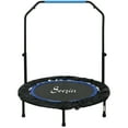 thumbnail image 1 of CoSoTower Trampoline D\'entraînement Physique Mini Pliable de 40 Pouces, avec Poignée en Mousse Ajustable, Bleu, 1 of 7