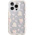 thumbnail image 6 of Designed for iPhone Case,2in1 Cute Bow Bear Cake Pattern Camera Lens Protection Shockproof Protective Cover Phone Case (iPhone 14 Pro,Pink), 6 of 6