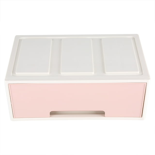 Colorful Desktop Storage Box with Drawers Jewelry Holder Cabinets Decor D #