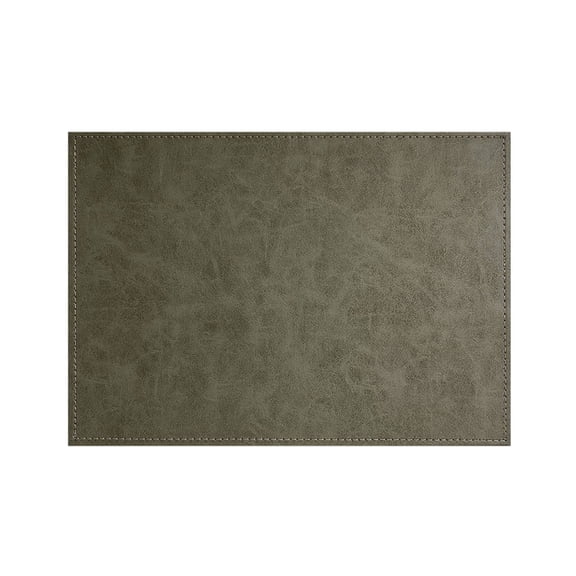 CounterArt Olive Faux Leather Placemat Infused with Copper 4 Pack