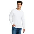 thumbnail image 5 of Gildan Softstyle Long Sleeve T-Shirt for Adult Men, 100 Cotton Narrow Width Tee, White Casual Shirt, Pack of 9, S, 5 of 5