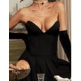 thumbnail image 5 of Vestido BELLA BARNETT Corsé negro elegante plisado para mujer, 5 of 5