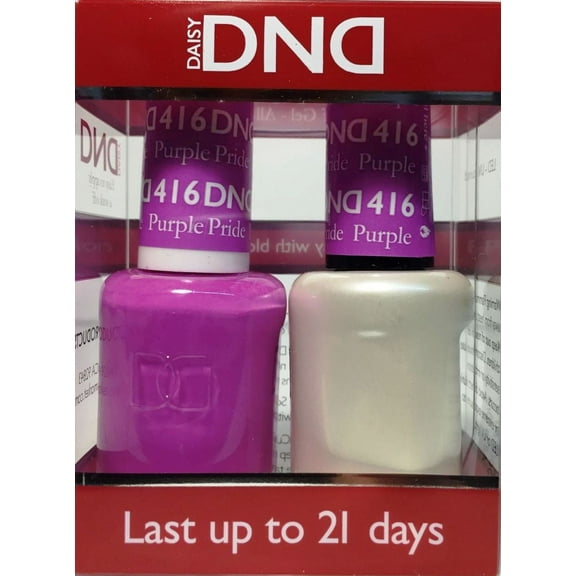 DND Duo Soak off Gel & Matching nail polish - 416 PURPLE PRIDE