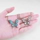 thumbnail image 4 of Vintage Crystal Butterfly Necklace Rhinestone Enamel Butterfly Pendant Necklace Enamel Pink Butterfly Choker Necklace Cz Insect Necklace Jewelry for W, 4 of 4