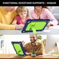 thumbnail image 6 of FIEWESEY for Samsung Galaxy Tablet S9 11 in / Galaxy Tablet S9 FE 5G 2023 Shockproof Kids Friendly Case with S Pen Holder / Kickstand / Shoulder Strap for Galaxy Tab S9 FE 10.9''/ S9 11'' (Navy Green), 6 of 6