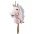 thumbnail image 1 of Peluche con forma de unicornio en forma de palo, caballo, HollyHome, relincho y galopando, 1 of 7