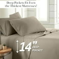 thumbnail image 2 of Southshore Fine Living, Inc. 3-Piece Taupe Sheets Set King Size, Microfiber Bedding Set, Taupe, 2 of 8