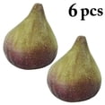 thumbnail image 2 of Coofit 6PCS Artificial Fruit Lifelike Simulated Fig Creative Foam Fruit Teaching Prop, 2 of 8