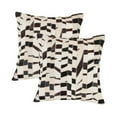 thumbnail image 1 of H-Natural Torino Madrid Cowhide 2-Pack Pillows, 1 of 2