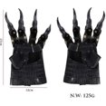 thumbnail image 4 of Accesorios para fiesta de Halloween, carnaval, cosplay, guantes de garra de dragón (negros), 4 of 5