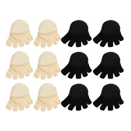 

Etereauty Socks Half Toe Topper Non Invisible Separated Palm Fivefinger Cotton Showsummer Toes