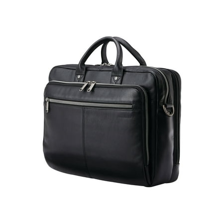 Samsonite Classic Leather Top Loading Briefcase Black (126039-1041)