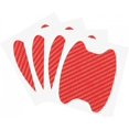 thumbnail image 1 of (Red) 4pcs Car Door Handle Stickers Carbon Fiber Anti-Scratch Protective Film Non-Marking Car Door Bowl Protector, 1 of 5