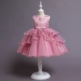thumbnail image 1 of Vestido de novia con forma de pastel de flores para niños de tamaño pequeño y mediano de Europa y Estados Unidos, vestido de princesa, vestido de pasarela, vestido corto de alta gama para, 1 of 6