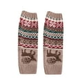 thumbnail image 5 of MZXELPRJD No Show Socks Womens Thicken Christmas Socks Snowflake Fawn Foot Warmer Pile Stack Socks Knitted Woolen Socks Leggings Socks, Ankle Socks for Women Khaki, 5 of 8