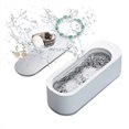 thumbnail image 5 of Vibrating Ultrasonic Jewelry Cleaner | Direct Plug-In Portable Glasses, Watch, Denture Cleaning Machine | Home Travel Use | Plastic, White | 18.5x7x6.5cm | 1 Pc, 5 of 8
