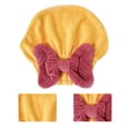 thumbnail image 2 of Toalla de pelo súper absorbente, gorro de ducha con nudo de lazo suave Extrame para niñas/mujeres, 2 of 5