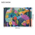 thumbnail image 4 of Yayeee Bath Rugs for Bathroom Floor Set of 2 Non Slip Fluffy Soft Absorbent Mat, Art Plants, 4 of 7