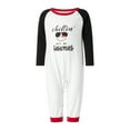 thumbnail image 3 of Christmas Pajamas for Family Letter Snowman Print Matching Pajamas Set Xmas PJs Loungewear Set, 3 of 10