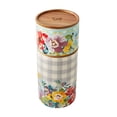 The Pioneer Woman Sweet Romance 4Piece Ceramic Stacking Canisters Set