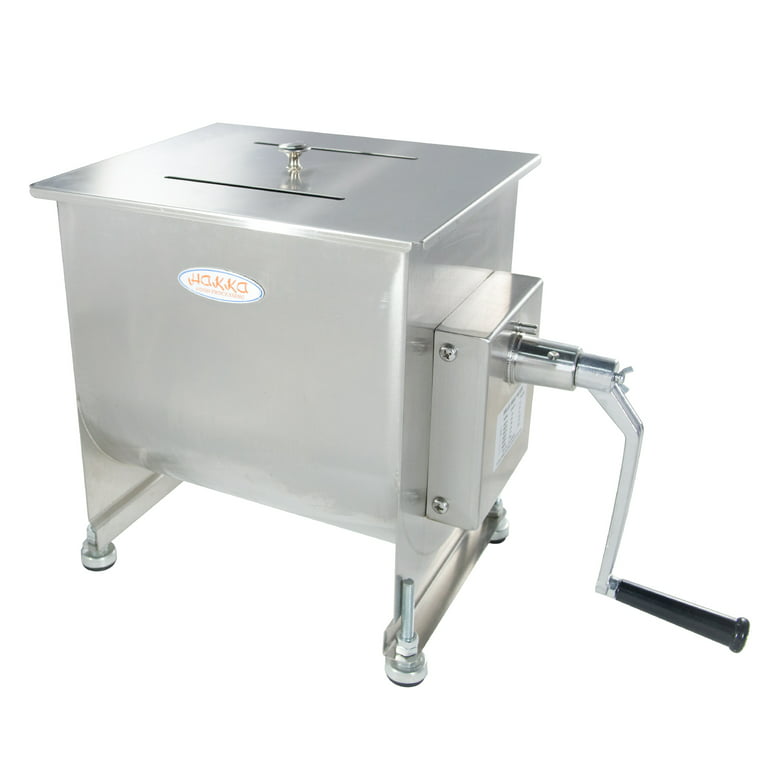 Hakka? 40-Pound capacity Tank Stainless Steel Manual Meat Mixer (Mixing  Maximum 30-Pound for Meat)