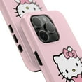 thumbnail image 2 of iPhone Tough Case Hello Kitty Heart Pink Bowtie Pattern Cute Candy Kawaii - iPhone 15 Pro, 2 of 6