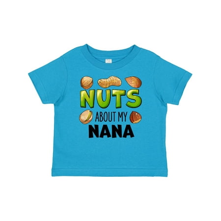 

Inktastic Nuts About My Nana Peanut Almond Pistachio Gift Baby Boy or Baby Girl T-Shirt