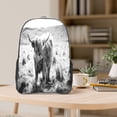 thumbnail image 5 of Susaid Yak Print Clear Backpack See Through Transparent Plastic Clear Bookbags for School, College, Stadium,Work, 5 of 7