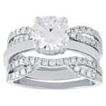 thumbnail image 6 of 14K White Gold Diamond Solitaire Engagement Wrap Contour Enhancer Ring 0.50 Ct., 6 of 6