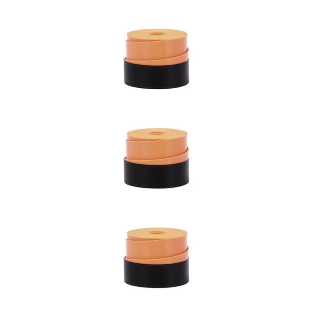 Greeniant Cinta de agarre de tenis y bádminton de PU: raqueta de bádminton de larga duración de secado rápido sobre paquete de rollo naranja Type1 NO1