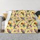 thumbnail image 1 of Balery Beautiful Bright Birds And Flowers Manta de Franela con Dibujo, Lujo Ultra Suave y Cálido, Antipelusa y Resistente a las Arrugas para Cama, Sofá, Camping -40"x30", 1 of 6