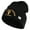 Black, variant on U.S. Army 1st Cavalry Division Logo Embroidered 12 Inch Solid Knit Cuff Long Beanie Made in USA - Olive OSFM