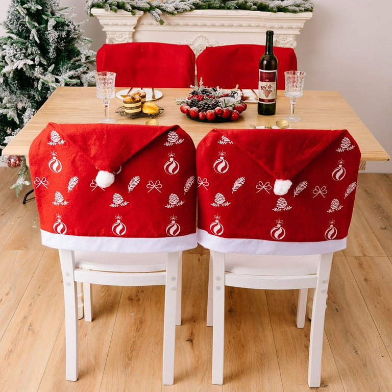 Meuva Christmas Chair Cover Decorative Christmas Chair Cover For