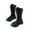Black, variant on Darzheoy Girls Boots Unisex-Child Mid Calf Toddler Boot Little/Big Kids Boys Riding Shoes (3-9 Toddler/Little Kid/Big Kid)