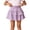 Purple, variant on SROBPTY Little Girls Skirts Solid High Waist Layered Midi for 4-15 Years