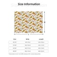thumbnail image 5 of Rozeui Pizza Slices for Flannel Blanket, Soft Fuzzy Plush King Blanket for Winter, Thick and Warm All-Season Bed Throw-50"x40", 5 of 6