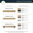 thumbnail image 2 of Master and Co. 48 Inch Floating Wood Fireplace Mantel, Natural, 2 of 7