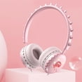 thumbnail image 5 of Linyer Wired Headphones Stereo Children Earphones with Microphone Adjustable Headband Headset Household Computer Accessories Gifts Pink, 5 of 8