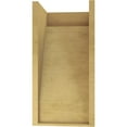 thumbnail image 4 of 11"W x 11"D x 22"H Wide Burlington Rough Cedar Woodgrain TimberThane Corbel, Primed Tan, 4 of 6