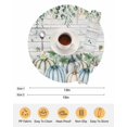 thumbnail image 6 of 15 Inch Round Placemats Set of 4, Green Blue Pumpkins Fall Non Slip Heat Insulation PP Table Mats, Thanksgiving Eucalyptus Leaves Vintage Washable Place Mats for Kitchen Dining Party Table Decor, 6 of 7