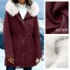 thumbnail image 5 of AUNVITO Women's Winter Parka Fleece Lined Hooded Drawstring Windproof Casual Warm Coat, 5 of 9