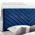 thumbnail image 6 of Platform Bed Frame, Tufted, Blue Navy, Velvet, Bedroom, Modern Contemporary Boutique HB35170, 6 of 10
