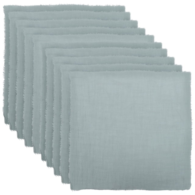 Minkissy 12 Pcs Serviettes en Polyester pour Usage Domestique Réutilisables et Design Carré Gris Foncé