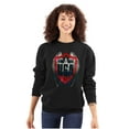 thumbnail image 3 of Patriotic American Home of the Brave Unisex Plus Fleece Graphic Sweatshirt Brisco Brands 2X, 3 of 6