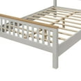 thumbnail image 6 of Platform Bed,Queen Size Platform Bed Frame with Heardboard and Footboard,Solid Wood Platform Bed with Large Underbed Space for Boys and Girls,Space Saving,Gray, 6 of 7