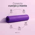thumbnail image 4 of Tapete de Yoga Color Morado | Yoga Mat Antideslizante para Ejercicio y Meditación | B Life, 4 of 7