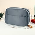 thumbnail image 5 of Unique Bargains Handhold Cosmetic Bag Portable Makeup Bag Makeup Pouch Large Capacity Cosmetic Pouch Storage Deep Gray, 5 of 7