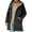Black, variant on Bxsruta Jacket for Women, Women's Hooded Outerwear Jacket with Pockets, Long Sleeve Loose Outerwear for Winter, Casual Fleece-Lined Warm Coat for Outdoors