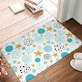 thumbnail image 4 of Goofa 16"x24" Inches Gold Stars Blue Dots Pattern Doormats for Outdoor Entrance - Non-Slip Welcome Mat, Heavy Duty Door Mats Outdoor, Spring Doormat, 4 of 9