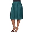 thumbnail image 3 of Plus Size Accordion Pleated A Line Midi Skirt, 3 of 9